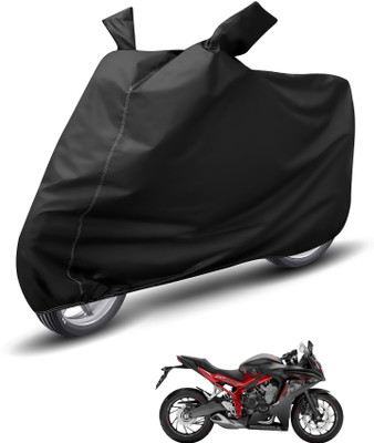 Auto Hub Waterproof Two Wheeler Cover for Honda(CBR 650F, Black)