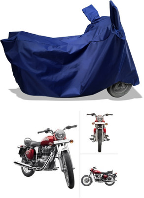 Amexride Two Wheeler Cover for Royal Enfield(Twin spark, Blue)