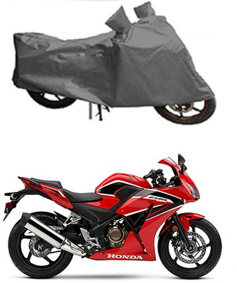 MMSSTAR Waterproof Two Wheeler Cover for Honda(CBR300R, Grey)