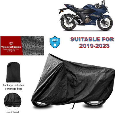 PAGORA Waterproof Two Wheeler Cover for Suzuki(Gixxer SF, Black)