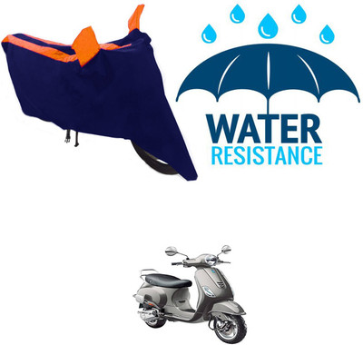 DeepShakshi AUTOMOTIVE Waterproof Two Wheeler Cover for Vespa(Vespa VXL 125, Blue)