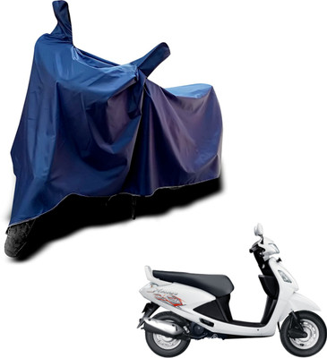KEDIT Two Wheeler Cover for Hero(Pleasure+ 110, Blue)