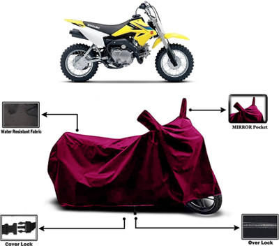 AASHTIK MART Two Wheeler Cover for Suzuki(DR-Z50, Maroon)