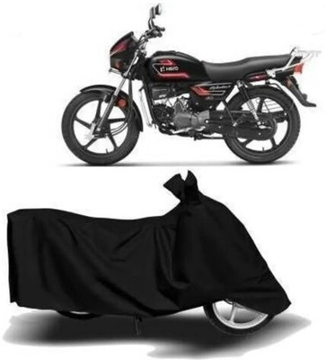 Tritika Waterproof Two Wheeler Cover for Hero(Super Splendor, Black)