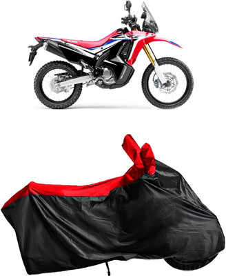 Autofly Waterproof Two Wheeler Cover for Honda(CRF 250 L, Red, Black)
