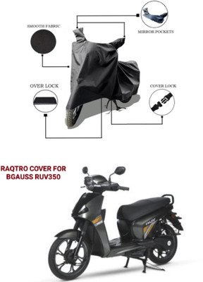 MMSSTAR Waterproof Two Wheeler Cover for Bajaj, Bgauss(Scooty, Black)