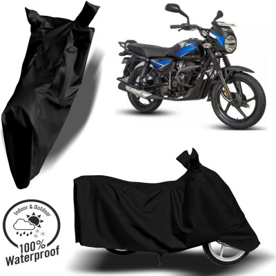 ROYAL AUTO MART Waterproof Two Wheeler Cover for Bajaj(CT110, Black)