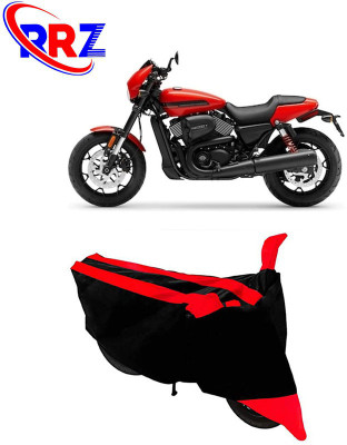 RRZ Waterproof Two Wheeler Cover for Harley Davidson(Street Rod, Black, Red)