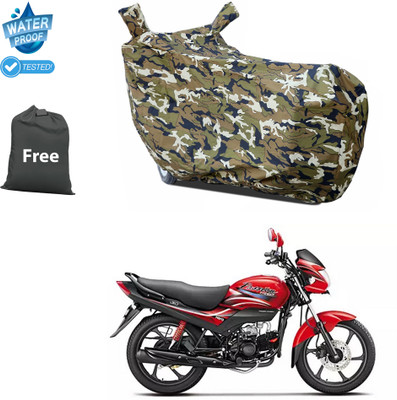 PAGORA Waterproof Two Wheeler Cover for Hero(Passion Plus, Yellow)