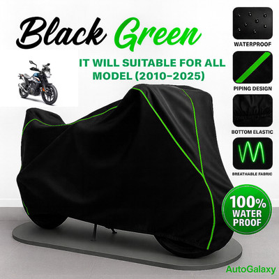 AutoGalaxy Waterproof Two Wheeler Cover for KTM(250 Duke BS6, Black)