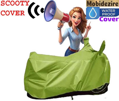 Mobidezire Waterproof Two Wheeler Cover for Hero(Duet VX 110CC, Green)