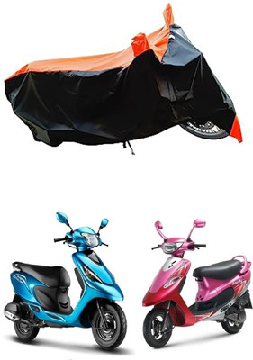 VESMEI Two Wheeler Cover for TVS(Scooty Pep Plus BS6, Orange)