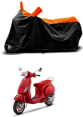 VESMEI Two Wheeler Cover for Vespa(Vespa VXL 150, Orange)
