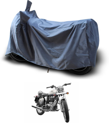 PAGORA Waterproof Two Wheeler Cover for Royal Enfield(Bullet 350, Grey)