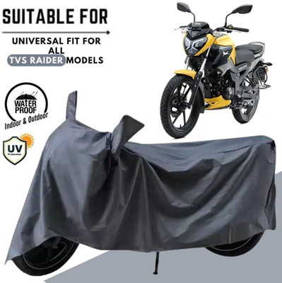 MADAFIYA Waterproof Two Wheeler Cover for TVS(Raider, Grey)