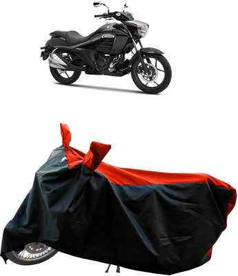 KEDIT Two Wheeler Cover for Suzuki(Intruder, Red, Black)
