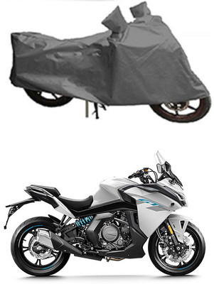Mdstar Waterproof Two Wheeler Cover for CFMoto(650GT, Grey)