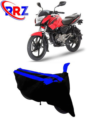RRZ Waterproof Two Wheeler Cover for Bajaj(Pulsar 135 LS DTS-i, Black, Blue)