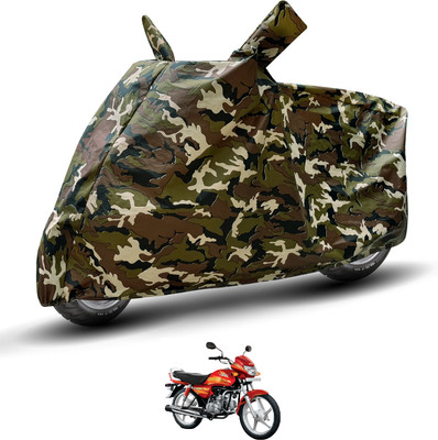Auto Hub Waterproof Two Wheeler Cover for Hero(CD deluxe, Brown)