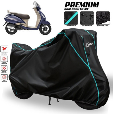 AutoGalaxy Waterproof Two Wheeler Cover for TVS(Jupiter, Black)