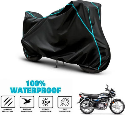 ANTHUB Waterproof Two Wheeler Cover for Hero(HF Deluxe, Black)