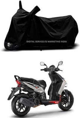 DSAMI Two Wheeler Cover for Aprilia(SR 125, Black)