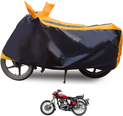 Euro Care Waterproof Two Wheeler Cover for Royal Enfield(Bullet 350 Twinspark, Orange)