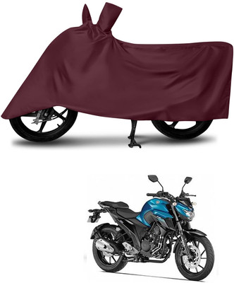 KEDIT Two Wheeler Cover for Yamaha(FZ-25, Maroon)