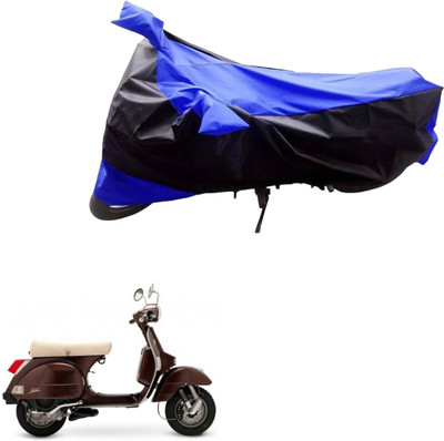 Mdstar Waterproof Two Wheeler Cover for TVS(Star Euro, Black, Blue)