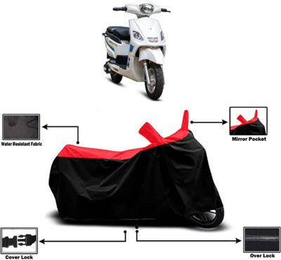 KEDIT Two Wheeler Cover for Hero(Electric NYX HS500 ER, Red)