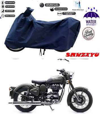 smwzxyu Waterproof Two Wheeler Cover for Royal Enfield(Bullet, Blue)