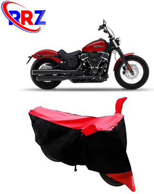RRZ Waterproof Two Wheeler Cover for Harley Davidson(Street Bob, Black, Red)