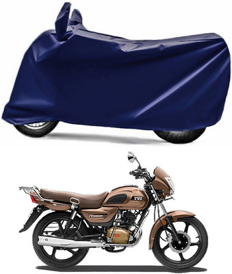 Mdstar Waterproof Two Wheeler Cover for TVS(Radeon, Blue)