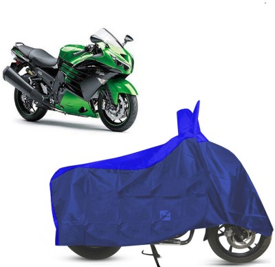 EGAL Waterproof Two Wheeler Cover for Kawasaki(Ninja ZX 14R BS6, Blue)