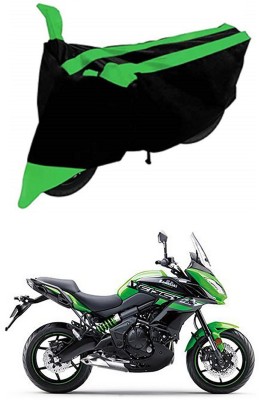 Genipap Two Wheeler Cover for Kawasaki(Versys 650, Green, Black)