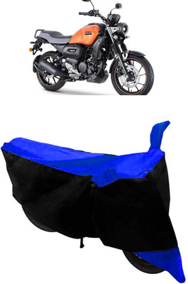 GANPRA Two Wheeler Cover for Yamaha(FZ-X, Black, Blue)