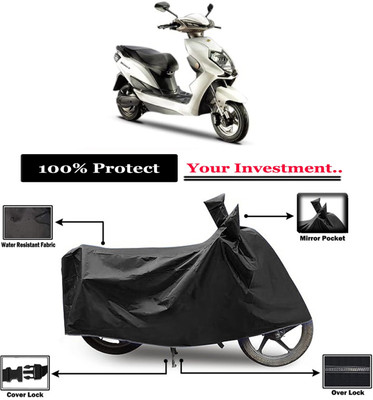 Amexride Two Wheeler Cover for Evolet(Derby, Black)
