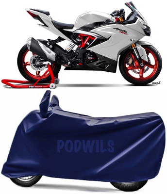 PODWILS Two Wheeler Cover for TVS(Apache RR 310, Blue)