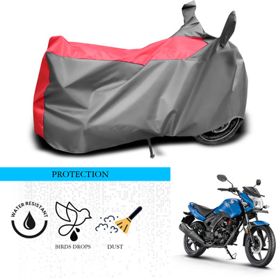 ANTHUB Waterproof Two Wheeler Cover for Honda(CB Unicorn, Grey, Red)