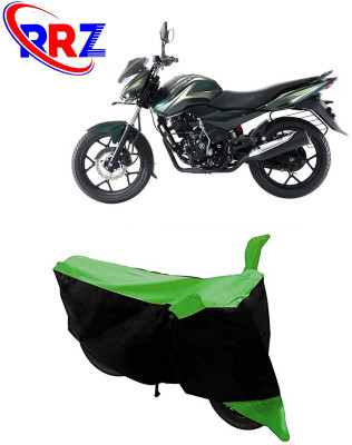 RRZ Waterproof Two Wheeler Cover for Bajaj(Discover 150 s, Black, Green)