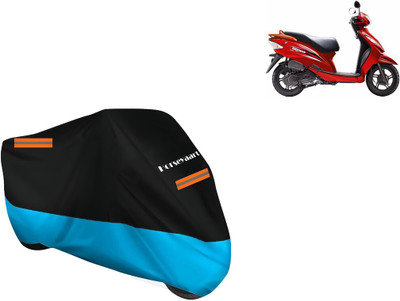 Horseyaart Waterproof Two Wheeler Cover for TVS(Wego, Blue)