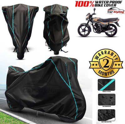 Car Styling Waterproof Two Wheeler Cover for Bajaj(CT 100, Black)