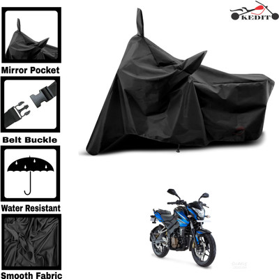 AASHTIK MART Two Wheeler Cover for Bajaj(Pulsar 200NS FI BS6, Black)