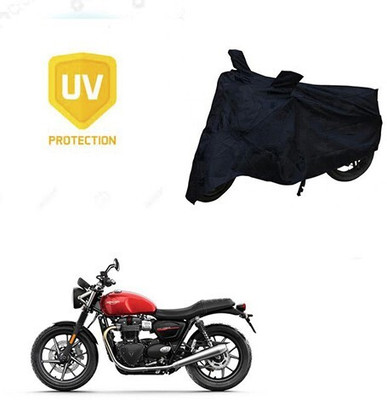 MMSSTAR Waterproof Two Wheeler Cover for Triumph(Twin spark, Black)