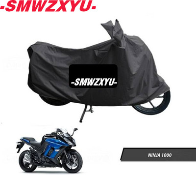 smwzxyu Waterproof Two Wheeler Cover for Kawasaki(Ninja 1000, Black)