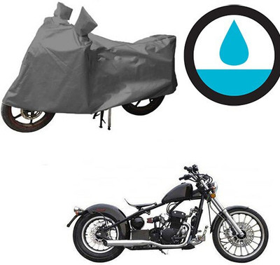 DeepShakshi AUTOMOTIVE Waterproof Two Wheeler Cover for Harley Davidson(Bobber 350, Grey)