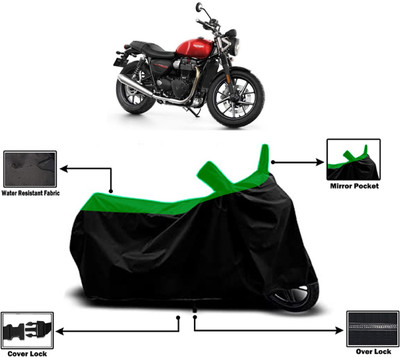 Amexride Two Wheeler Cover for Triumph(Street Twin BS6, Green)