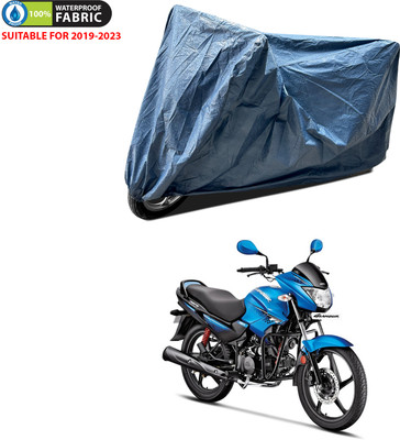 PAGORA Waterproof Two Wheeler Cover for Hero(Glamour Programmed FI BS6, Blue)