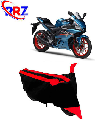 AutoGalaxy Waterproof Two Wheeler Cover for Yamaha(YZF R25, Black, Red)