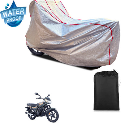 PAGORA Waterproof Two Wheeler Cover for Bajaj(CT100, Silver)